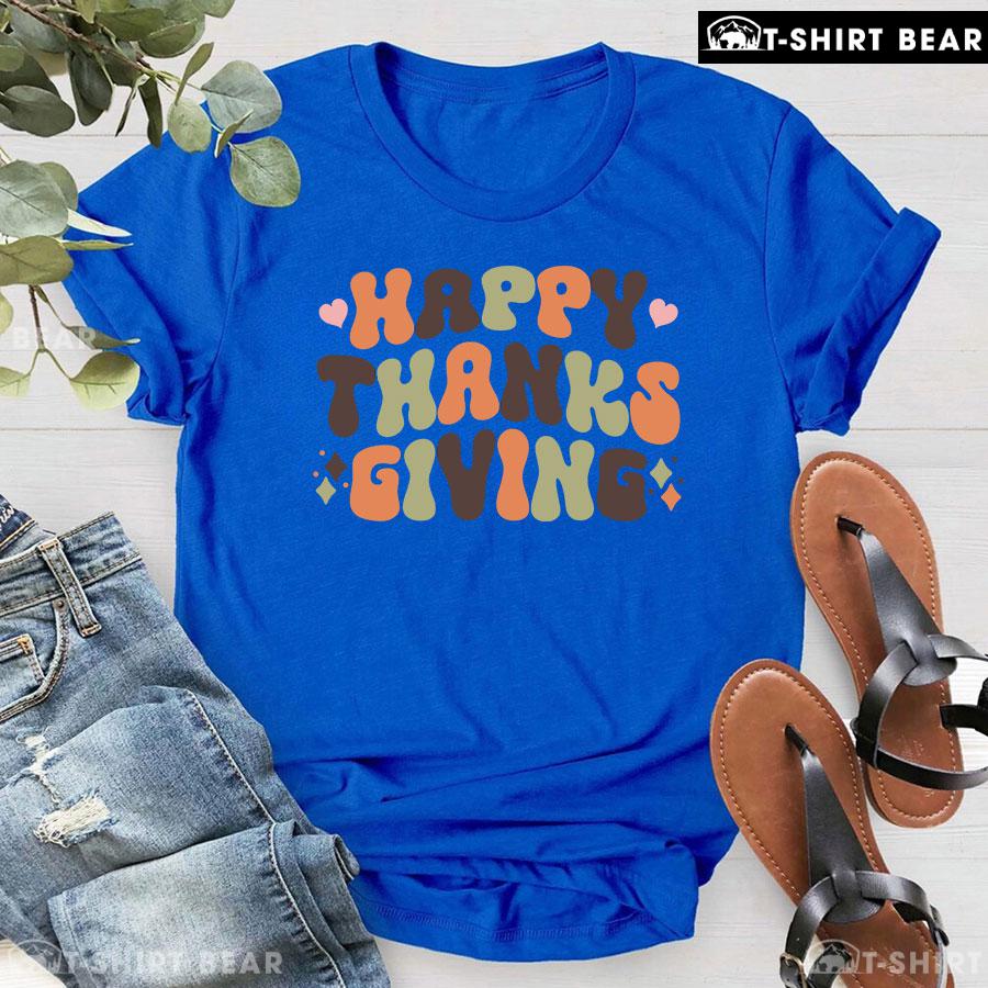 6-royal-tgvg231007pm78 Happy Thanksgiving Fall Season T-Shirt