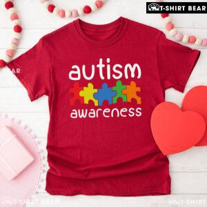 Colourful Puzzle Pieces Autism Awareness T-Shirt