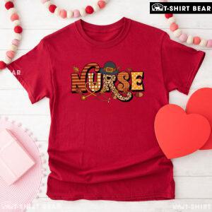 Nurse Thanksgiving Leopard T-Shirt