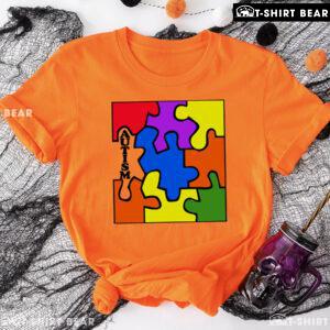 Colourful Puzzle Pieces Autism Awareness T-Shirt