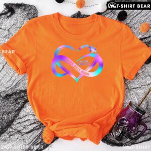 Never Walk Alone Infinity Heart Sign Autism Awareness T-Shirt