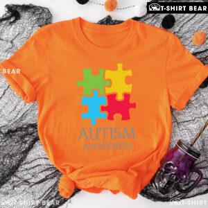 Colourful Autism Puzzle Pieces T-Shirt - Kids Tee
