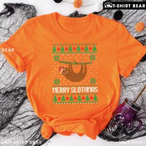 Merry Slothmas Sloth Ugly Christmas T-Shirt