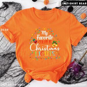 My Favorite Color Is Christmas Lights Christmas Tree Costume T-Shirt