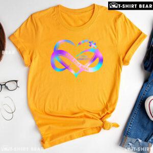 Never Walk Alone Infinity Heart Sign Autism Awareness T-Shirt