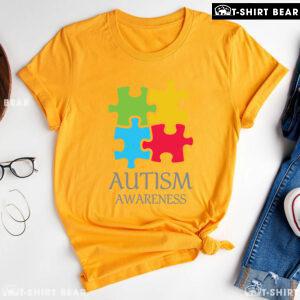 Colourful Autism Puzzle Pieces T-Shirt - Kids Tee