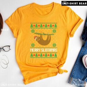 Merry Slothmas Sloth Ugly Christmas T-Shirt