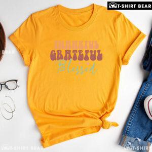 Thankful Grateful Blessed Thanksgiving T-Shirt
