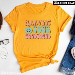 Harvest Your Blessings Pumpkin Thanksgiving T-Shirt