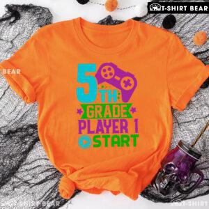 5th Grade Player 1 Start Game Console Student Back To School T-Shirt