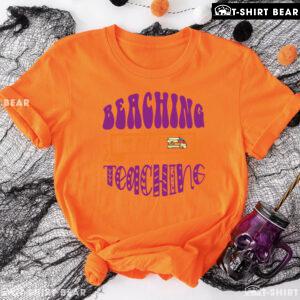 Beaching Not Teaching Palm Tree Book Teacher Summer Vacation T-Shirt