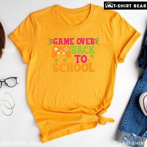 Game Over Back To School Game Console Gamer Student T-Shirt