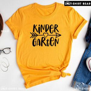 Kindergarten Student Teacher Arrow Heart Back To School T-Shirt