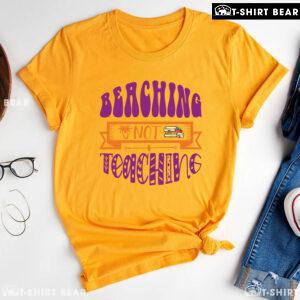 Beaching Not Teaching Palm Tree Book Teacher Summer Vacation T-Shirt