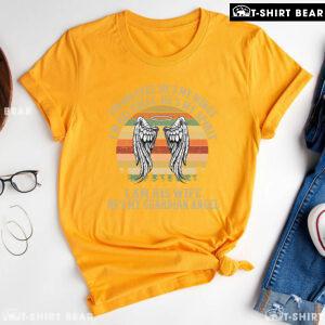 I Am His Wife He's My Guardian Angel Vintage T-Shirt