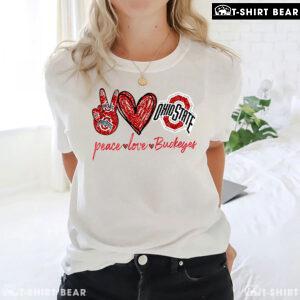 Peace Love Ohio State Buckeyes T-Shirt