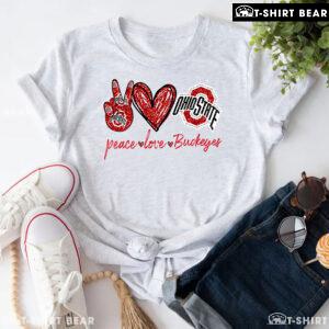 Peace Love Ohio State Buckeyes T-Shirt