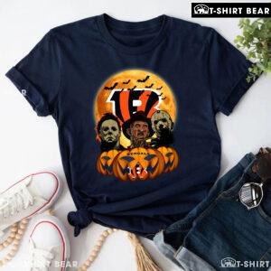 Michael Myers Freddy Krueger Jason Voorhees Cincinnati Bengals T-Shirt