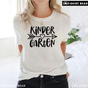 Kindergarten Student Teacher Arrow Heart Back To School T-Shirt