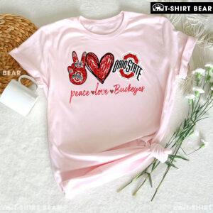 Peace Love Ohio State Buckeyes T-Shirt