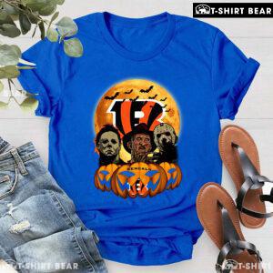 Michael Myers Freddy Krueger Jason Voorhees Cincinnati Bengals T-Shirt