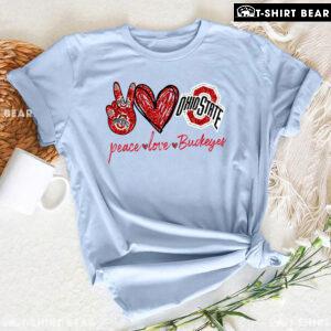 Peace Love Ohio State Buckeyes T-Shirt