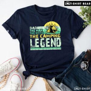 Dad The Man The Myth The Camping Legend Vintage T-Shirt