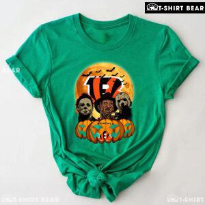 Michael Myers Freddy Krueger Jason Voorhees Cincinnati Bengals T-Shirt