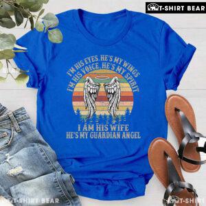 I Am His Wife He's My Guardian Angel Vintage T-Shirt