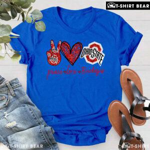 Peace Love Ohio State Buckeyes T-Shirt