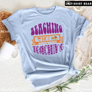 Beaching Not Teaching Palm Tree Book Teacher Summer Vacation T-Shirt