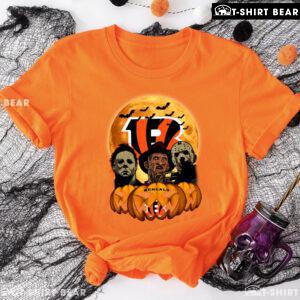 Michael Myers Freddy Krueger Jason Voorhees Cincinnati Bengals T-Shirt