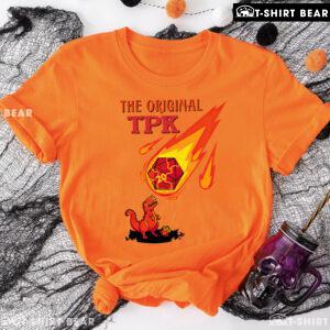 The Original TPK Dinosaur With Fire Dice Dungeons & Dragons For Game Lover T-Shirt