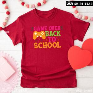 Game Over Back To School Game Console Gamer Student T-Shirt