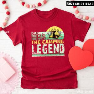 Dad The Man The Myth The Camping Legend Vintage T-Shirt