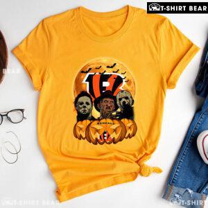 Michael Myers Freddy Krueger Jason Voorhees Cincinnati Bengals T-Shirt