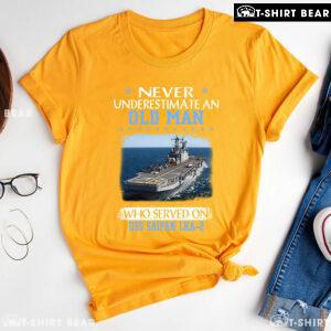 Never Underestimate An Old Man Who Served On USS Saipan LHA-2 T-Shirt
