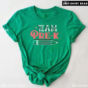 Team Pre-K Pre-Kindergarten Crayon Kid Back To School T-Shirt