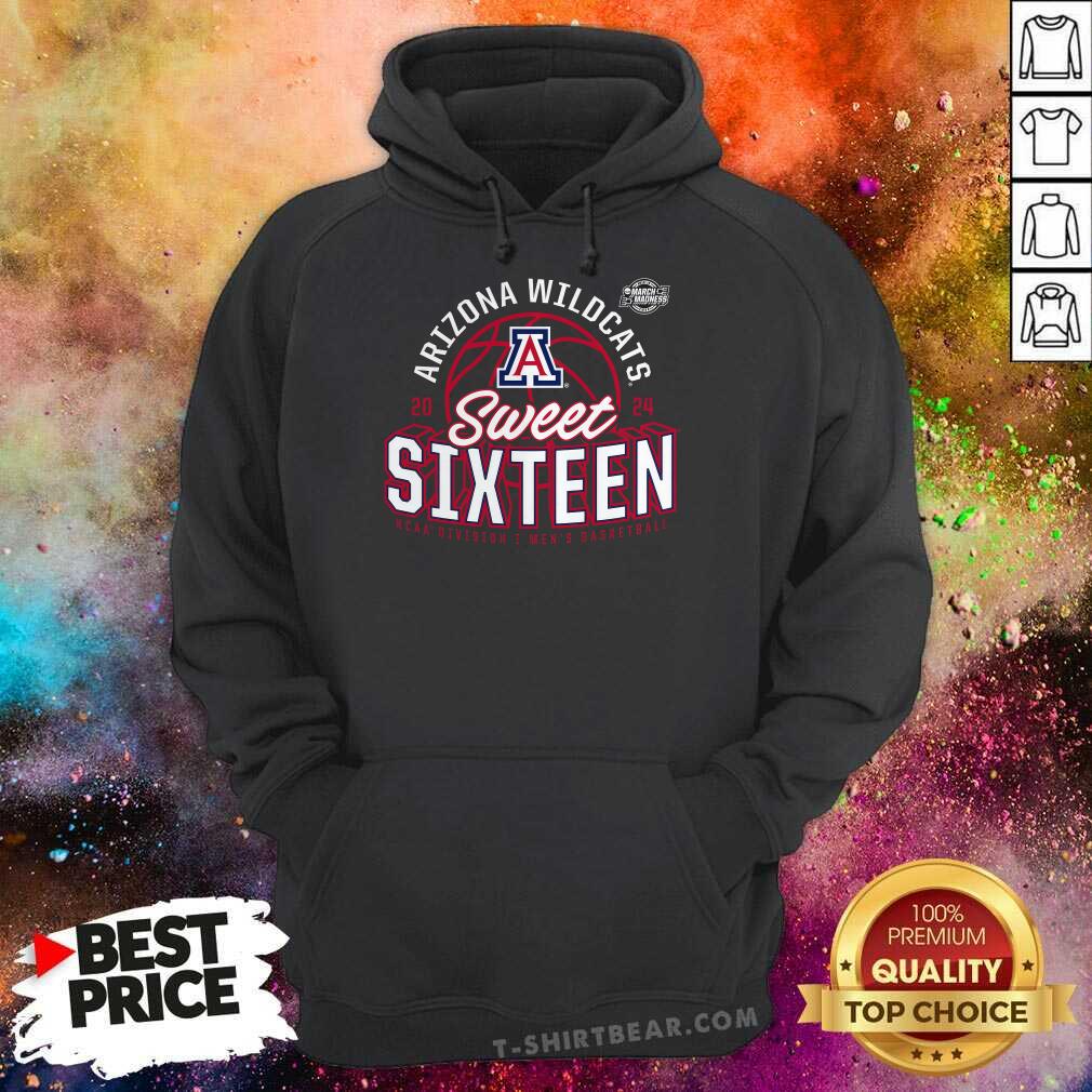 Arizona Wildcats 2024 NCAA Men's Basketball Tournament March Madness Sweet Sixteen Defensive Stance hoodie