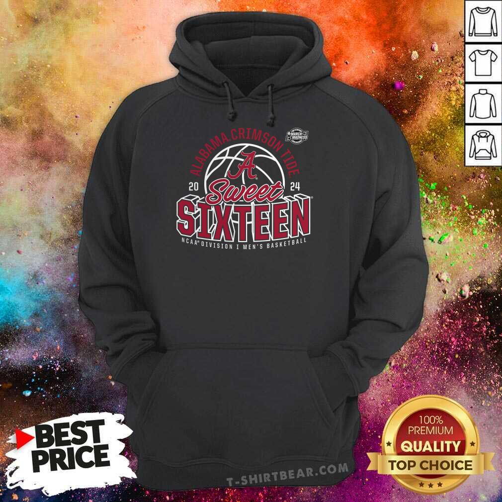 Alabama Crimson Tide 2024 NCAA Men's Basketball Tournament March Madness Sweet Sixteen Defensive Stance hoodie
