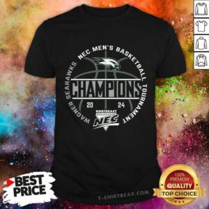 Wagner College Men's Basketball 2024 Northeast Tournament Champions T-Shirt