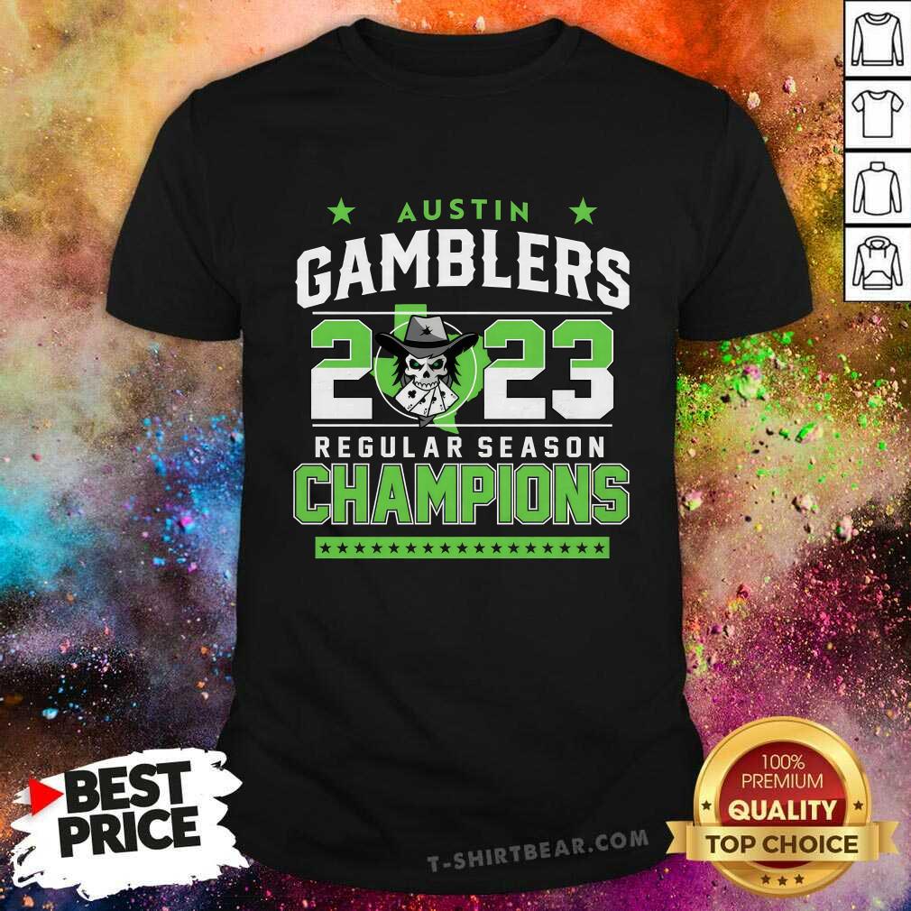 Austin Gamblers 2023 Regular Season Championship T-shirt