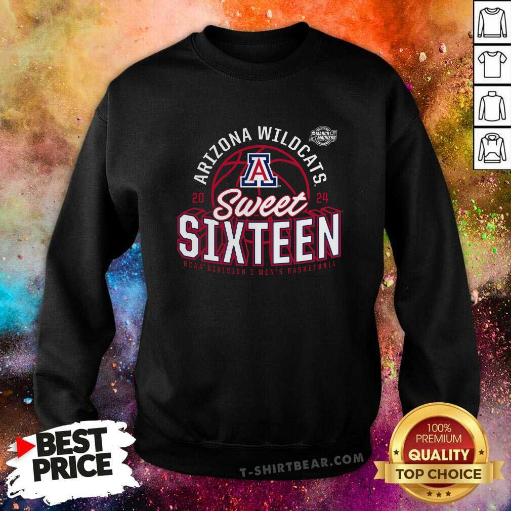 Arizona Wildcats 2024 NCAA Men's Basketball Tournament March Madness Sweet Sixteen Defensive Stance sweatshirt