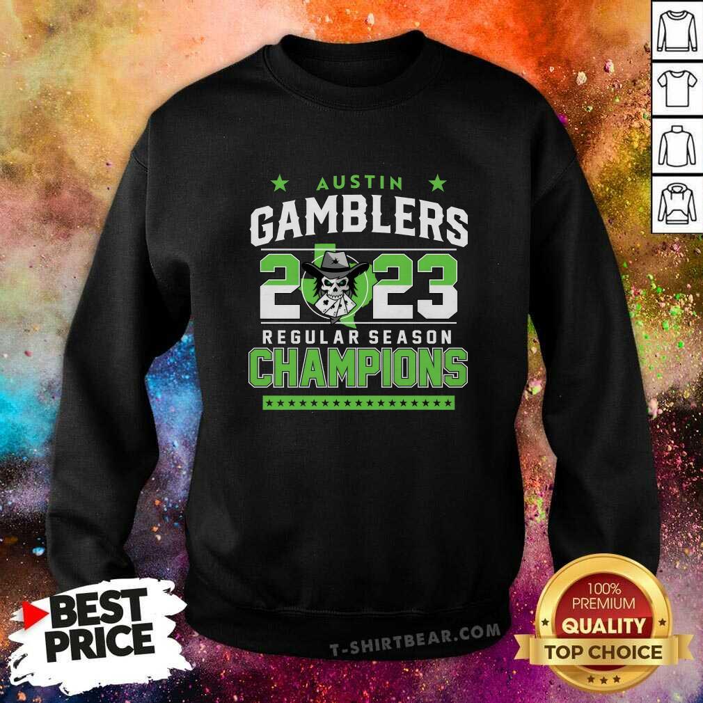 Austin Gamblers 2023 Regular Season Championship sweatshirt