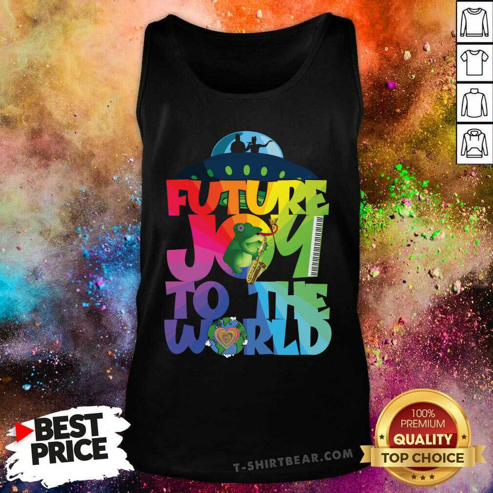 UFOs Future Joy to the World tank-top