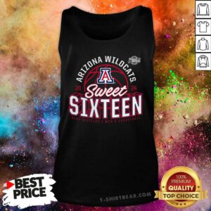 Arizona Wildcats 2024 NCAA Men's Basketball Tournament March Madness Sweet Sixteen Defensive Stance tank-top