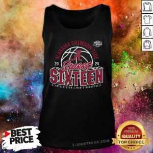Alabama Crimson Tide 2024 NCAA Men's Basketball Tournament March Madness Sweet Sixteen Defensive Stance tank-top
