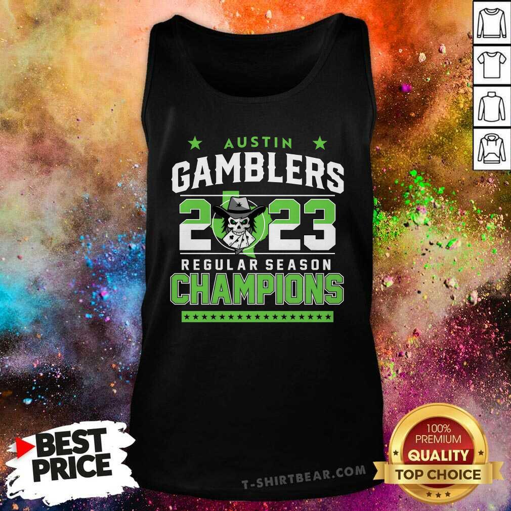 Austin Gamblers 2023 Regular Season Championship tank-top
