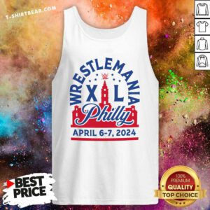 Wrestlemania 40 Philly Tri-Blend tank-top