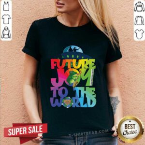 UFOs Future Joy to the World v-neck